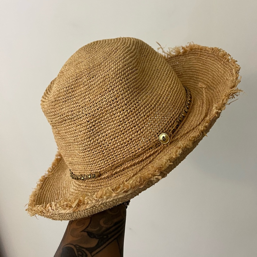 straw crochet bucket cowboy hat - Picture 2 of 4